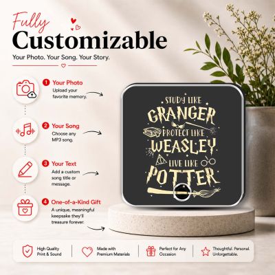 Harry Potter Theme Birthday Return Gift for Fans Girls, Boys & Friends Harry Potter Inspired Musical Fridge Magnet Playing Harry Porter Song Magnet